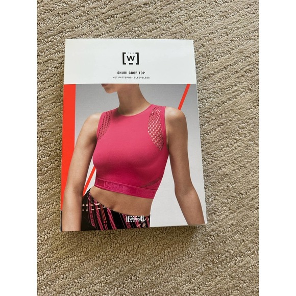 Wolford Shuri Crop Top Navy M NWT - Picture 4 of 5